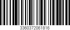 Código de barras (EAN, GTIN, SKU, ISBN): '3360372061816'