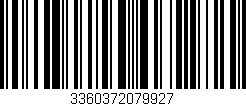 Código de barras (EAN, GTIN, SKU, ISBN): '3360372079927'