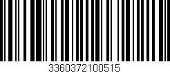Código de barras (EAN, GTIN, SKU, ISBN): '3360372100515'