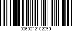 Código de barras (EAN, GTIN, SKU, ISBN): '3360372102359'
