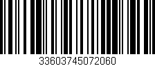 Código de barras (EAN, GTIN, SKU, ISBN): '33603745072060'