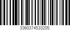 Código de barras (EAN, GTIN, SKU, ISBN): '3360374533205'