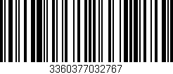 Código de barras (EAN, GTIN, SKU, ISBN): '3360377032767'