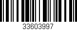 Código de barras (EAN, GTIN, SKU, ISBN): '33603997'