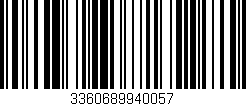 Código de barras (EAN, GTIN, SKU, ISBN): '3360689940057'