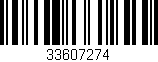 Código de barras (EAN, GTIN, SKU, ISBN): '33607274'