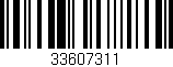 Código de barras (EAN, GTIN, SKU, ISBN): '33607311'