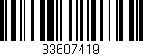 Código de barras (EAN, GTIN, SKU, ISBN): '33607419'