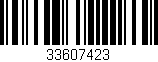 Código de barras (EAN, GTIN, SKU, ISBN): '33607423'