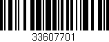 Código de barras (EAN, GTIN, SKU, ISBN): '33607701'