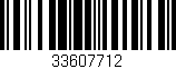 Código de barras (EAN, GTIN, SKU, ISBN): '33607712'