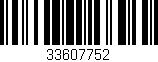 Código de barras (EAN, GTIN, SKU, ISBN): '33607752'