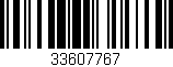 Código de barras (EAN, GTIN, SKU, ISBN): '33607767'