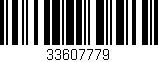 Código de barras (EAN, GTIN, SKU, ISBN): '33607779'