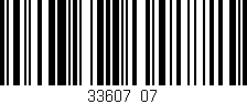 Código de barras (EAN, GTIN, SKU, ISBN): '33607/07'