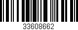 Código de barras (EAN, GTIN, SKU, ISBN): '33608662'