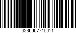 Código de barras (EAN, GTIN, SKU, ISBN): '3360907710011'