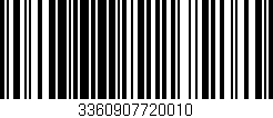 Código de barras (EAN, GTIN, SKU, ISBN): '3360907720010'