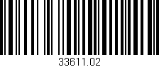 Código de barras (EAN, GTIN, SKU, ISBN): '33611.02'