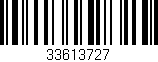 Código de barras (EAN, GTIN, SKU, ISBN): '33613727'