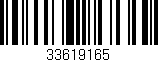 Código de barras (EAN, GTIN, SKU, ISBN): '33619165'