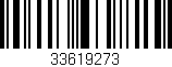 Código de barras (EAN, GTIN, SKU, ISBN): '33619273'