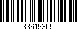 Código de barras (EAN, GTIN, SKU, ISBN): '33619305'