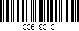 Código de barras (EAN, GTIN, SKU, ISBN): '33619313'