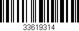 Código de barras (EAN, GTIN, SKU, ISBN): '33619314'