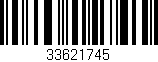 Código de barras (EAN, GTIN, SKU, ISBN): '33621745'