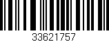 Código de barras (EAN, GTIN, SKU, ISBN): '33621757'