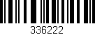 Código de barras (EAN, GTIN, SKU, ISBN): '336222'