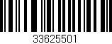 Código de barras (EAN, GTIN, SKU, ISBN): '33625501'