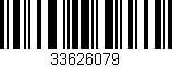 Código de barras (EAN, GTIN, SKU, ISBN): '33626079'
