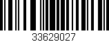 Código de barras (EAN, GTIN, SKU, ISBN): '33629027'