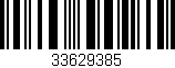 Código de barras (EAN, GTIN, SKU, ISBN): '33629385'