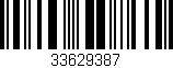 Código de barras (EAN, GTIN, SKU, ISBN): '33629387'