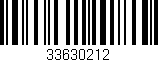 Código de barras (EAN, GTIN, SKU, ISBN): '33630212'