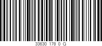 Código de barras (EAN, GTIN, SKU, ISBN): '33630_178_0_G'