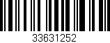 Código de barras (EAN, GTIN, SKU, ISBN): '33631252'