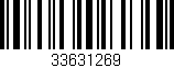 Código de barras (EAN, GTIN, SKU, ISBN): '33631269'