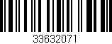 Código de barras (EAN, GTIN, SKU, ISBN): '33632071'