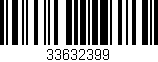 Código de barras (EAN, GTIN, SKU, ISBN): '33632399'