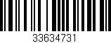 Código de barras (EAN, GTIN, SKU, ISBN): '33634731'