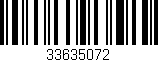 Código de barras (EAN, GTIN, SKU, ISBN): '33635072'