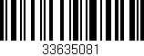 Código de barras (EAN, GTIN, SKU, ISBN): '33635081'