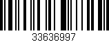 Código de barras (EAN, GTIN, SKU, ISBN): '33636997'