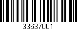 Código de barras (EAN, GTIN, SKU, ISBN): '33637001'