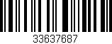 Código de barras (EAN, GTIN, SKU, ISBN): '33637687'