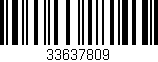 Código de barras (EAN, GTIN, SKU, ISBN): '33637809'